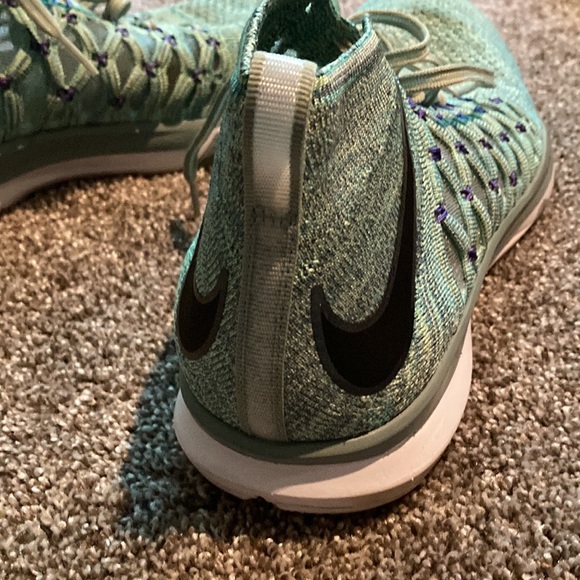 Mens Nike Train Ultrafast Flyknit Enamel Green Black Cannon - Picture 3 of 6